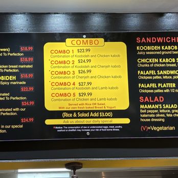 Maman Joon Kitchen - Menu - Persian/Iranian Near Me - Bethesda, Maryland