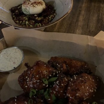 Fork & Fire - Wings and beet burrata - New American Near Me - Farmington, Connecticut Fork & Fire - Wings and beet burrata - New American Near Me - Farmington, Connecticut