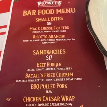 Frosty's Christmas Bar - Menu - Pop-Up Restaurants Near Me - New York, New York Frosty's Christmas Bar - Menu - Pop-Up Restaurants Near Me - New York, New York