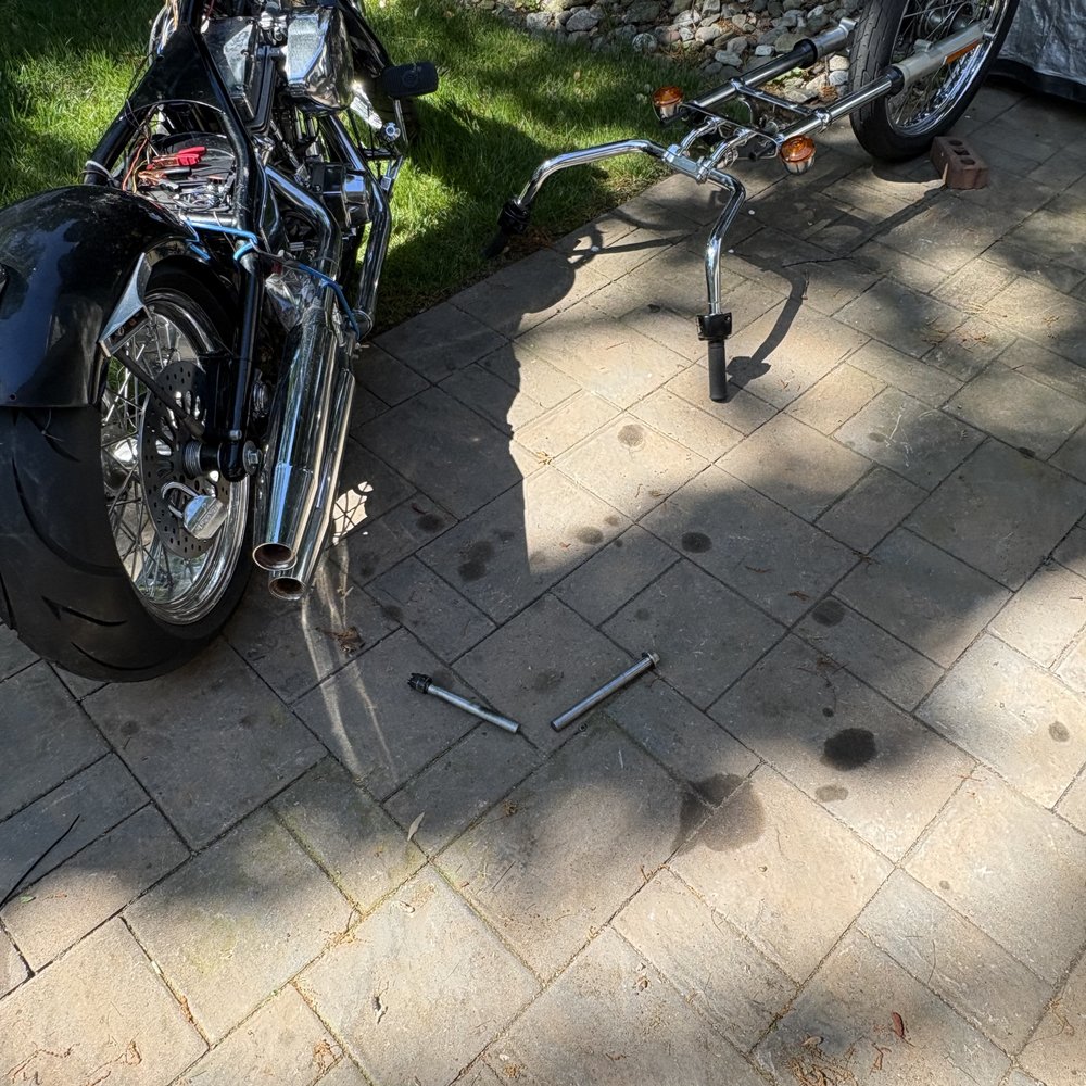 Pee Wee’s Cycle - My chopper build with PeeWee axle cut out it in the dirt where it belongs. - Motorcycle Repair Near Me - Riverdale, New Jersey Pee Wee’s Cycle - My chopper build with PeeWee axle cut out it in the dirt where it belongs. - Motorcycle Repair Near Me - Riverdale, New Jersey