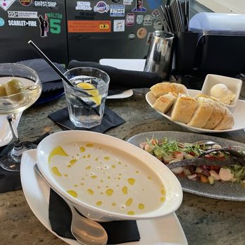 Aqua Restaurant - Dirty Duck Martini , AQUA s Signature Sweet Corn and Crab Soup, Ceviche - Seafood Near Me - Duck, North Carolina Aqua Restaurant - Dirty Duck Martini , AQUA s Signature Sweet Corn and Crab Soup, Ceviche - Seafood Near Me - Duck, North Carolina
