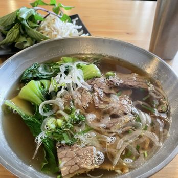 Bo Heo Pho Kitchen - Brisket pho with bok choy added. Delicious! - Vietnamese Near Me - Denver, Colorado Bo Heo Pho Kitchen - Brisket pho with bok choy added. Delicious! - Vietnamese Near Me - Denver, Colorado