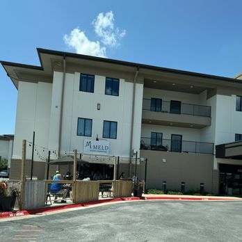 MELD Kitchen + Sandwich Bar - Outside.  Front entrance and patio - American Near Me - Bentonville, Arkansas