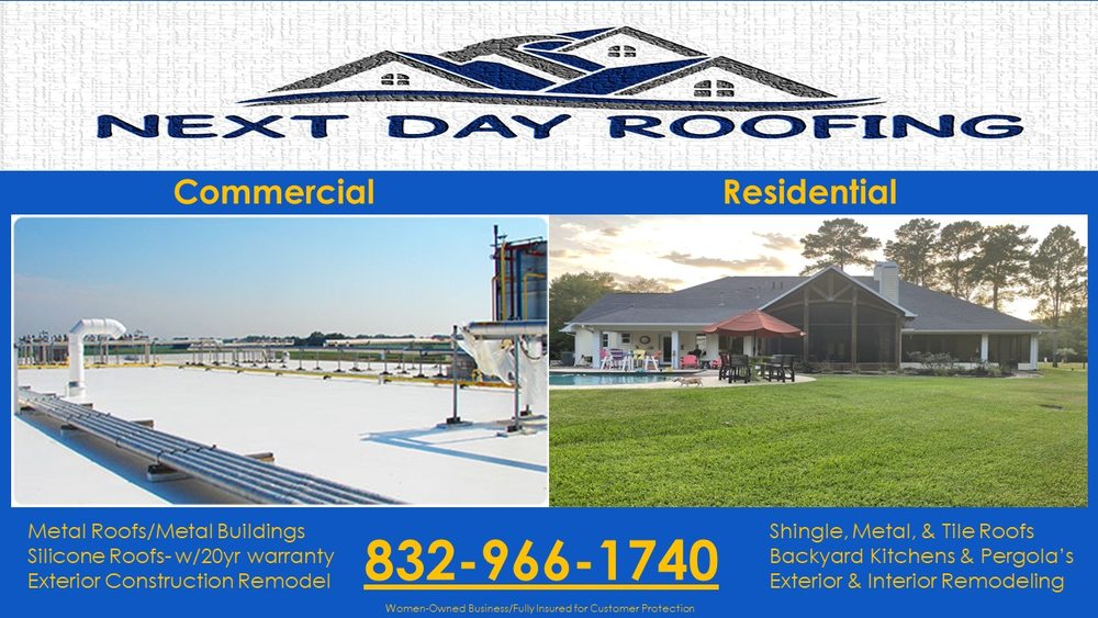 Slide of Next Day Roofing