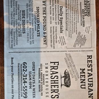 Frasher's Smokehouse - As of January 2026 - Barbeque Near Me - Phoenix, Arizona Frasher's Smokehouse - As of January 2026 - Barbeque Near Me - Phoenix, Arizona