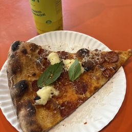 Vodka Pepperoni and fresh mozzarella pie with lemonade Vodka Pepperoni and fresh mozzarella pie with lemonade