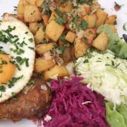 Schnitzel (Kalb) mit Setzei