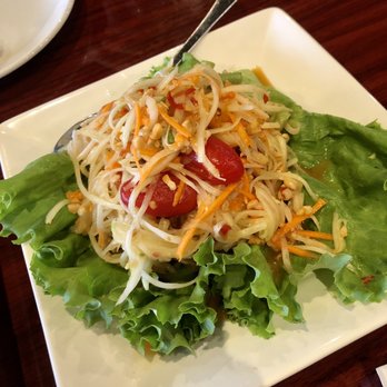 Naha Thai Restaurant - Papaya salad (TS2. Som Tum) - Thai Near Me - Sugar Land, Texas Naha Thai Restaurant - Papaya salad (TS2. Som Tum) - Thai Near Me - Sugar Land, Texas