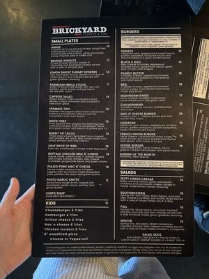 Menu photo 4 Brickyard Counter & Bar El Dorado Hills, CA Menu photo 4 Brickyard Counter & Bar El Dorado Hills, CA