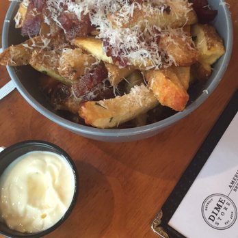 Dime Store - The thick cut Bacon on this fries is everything. - Breakfast & Brunch Near Me - Detroit, Michigan Dime Store - The thick cut Bacon on this fries is everything. - Breakfast & Brunch Near Me - Detroit, Michigan