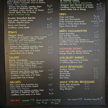 Rasta Taco - Menu - Mexican Near Me - Laguna Beach, California Rasta Taco - Menu - Mexican Near Me - Laguna Beach, California