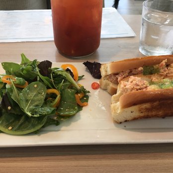 Lighthouse - Lobster roll w/salad and bloody Mary - Breakfast & Brunch Near Me - Newport Beach, California