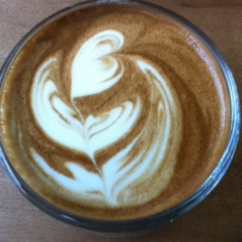 Carbonic Coffee - A heart shaped flower? One of nicer latte arts I've seen. - Coffee Roasteries Near Me - Toronto, Ontario