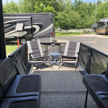 Cross Creek Camping Resort - Room to put down the patio - Resorts Near Me - Delaware, Ohio