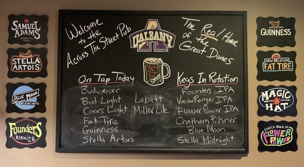Menu photo 6 Across The Street Pub Albany, NY
