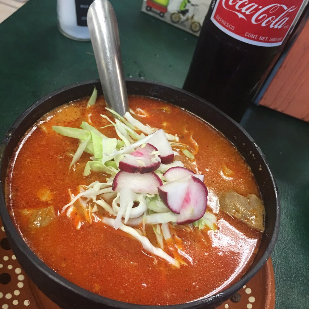 La Esquina De Pepe #2 - Pozole Rojo. Very tasty. Served with Cabbage as Pozole should be. - Mexican Near Me - Irving, Texas La Esquina De Pepe #2 - Pozole Rojo. Very tasty. Served with Cabbage as Pozole should be. - Mexican Near Me - Irving, Texas