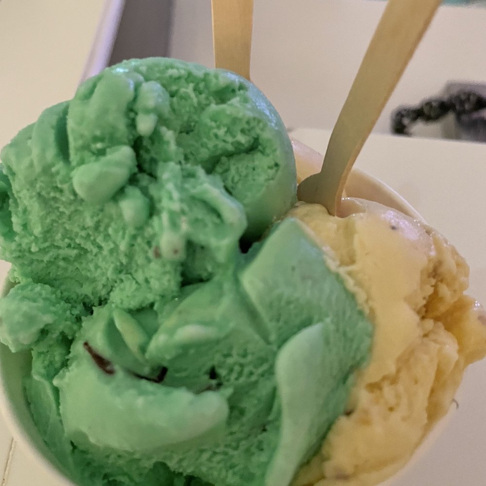 Chez Bon Bon - Peppermint and Rum Raisin Gelato - Bakeries Near Me - Miami Beach, Florida