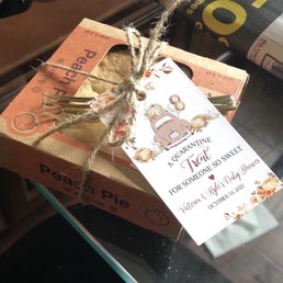 Mini pies with little tags. Mini pies with little tags.