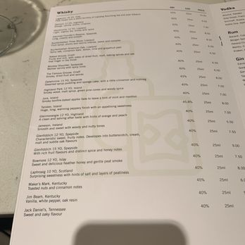 The Space - Menu - Bars Near Me - Edinburgh, EDH