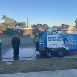 Eco Clean Bins - Owner cleaning our bins