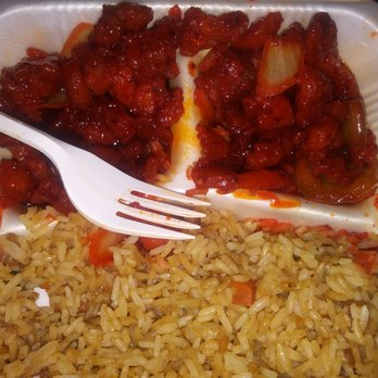Sesame Hut - Hot and spicy chicken with some kind of rice. - Chinese Near Me - Houston, Texas Sesame Hut - Hot and spicy chicken with some kind of rice. - Chinese Near Me - Houston, Texas