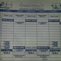 Sport Fitness Boedo - Horarios de las clases de Fitness!
