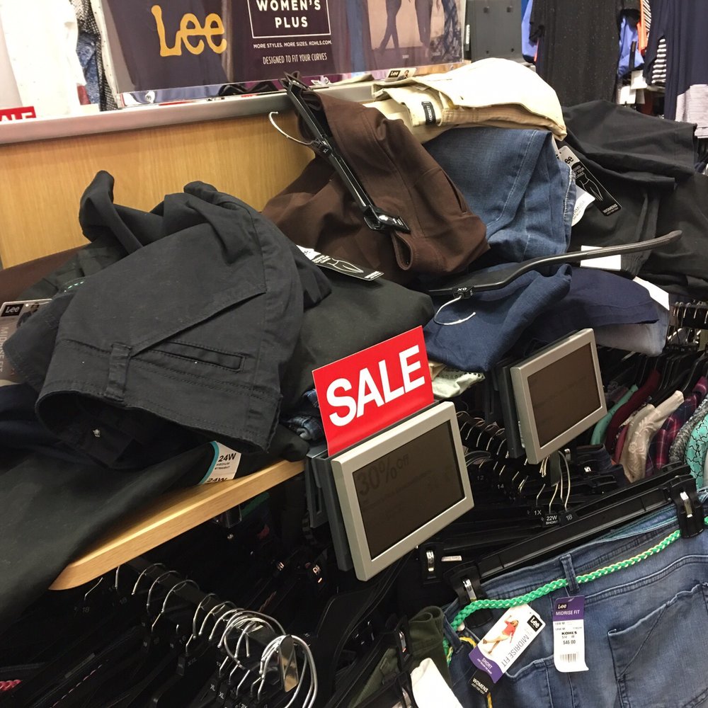 Kohl's - Clothes piled at least not on the floor - Department Stores Near Me - MADISON, Wisconsin Kohl's - Clothes piled at least not on the floor - Department Stores Near Me - MADISON, Wisconsin