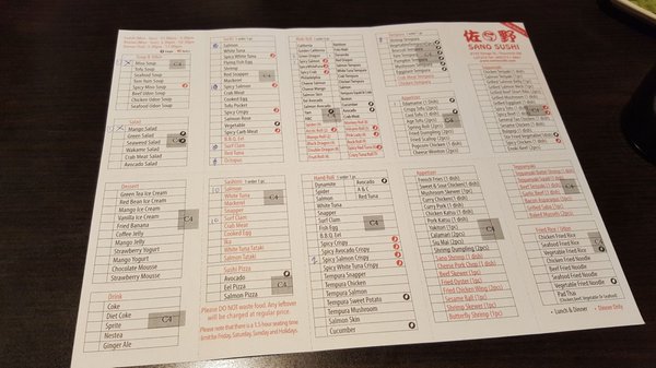 Menu photo 2 Sano Sushi Thornhill, ON