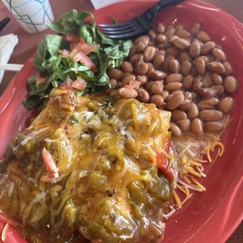 Homestead Cafe - 2 pork tamale plate. came with pinto beans - Coffee & Tea Near Me - Albuquerque, New Mexico