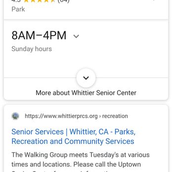 Whittier Senior Center - Senior Centers Near Me - Whittier, California Whittier Senior Center - Senior Centers Near Me - Whittier, California