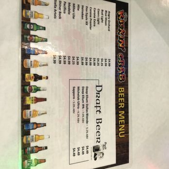 Kickin' Crab - Beer Menu - Cajun/Creole Near Me - Carrollton, Texas