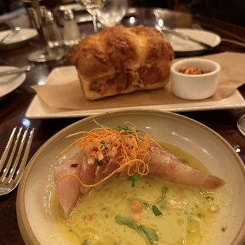 Carthay Circle Restaurant - Peruvian Sashimi of Hiramasa Yellowtail* - New American Near Me - Anaheim, California Carthay Circle Restaurant - Peruvian Sashimi of Hiramasa Yellowtail* - New American Near Me - Anaheim, California