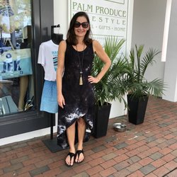 Palm Produce Resortwear - Available in blue or black.