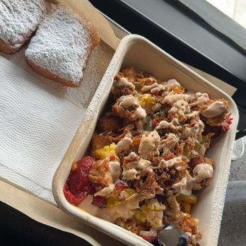 Beignet Spot - First time here and got the hash - Coffee & Tea Near Me - Riverside, California
