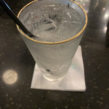 Grill 350 - Beautiful Gold rim water glass. - Bars Near Me - West Orange, New Jersey