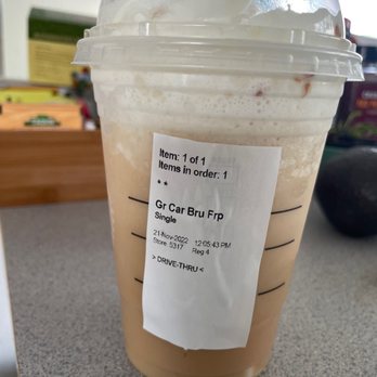 Starbucks - Pure syrup in this frap. - Coffee & Tea Near Me - San Dimas, California Starbucks - Pure syrup in this frap. - Coffee & Tea Near Me - San Dimas, California