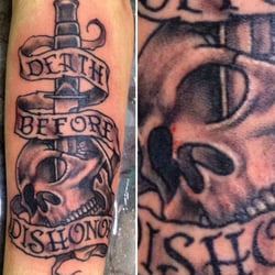 Sinners & Saints Tattoo - Tattoo by Keith