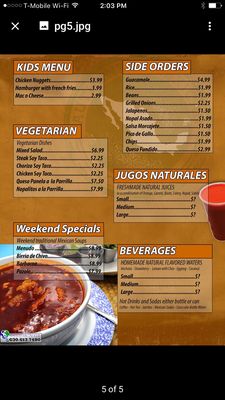 Menu photo 5 Mariscos La Isla Dorada Des Plaines, IL