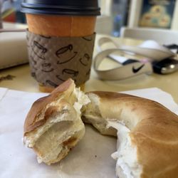 Dough Boy Donuts - Cream and cheese bagel