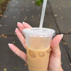 Coffee Grinder - Small iced latte (about the size of my palm) ~$10