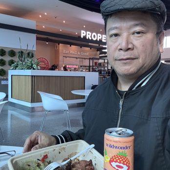 Proper Food - Me Enjoying My Grilled Steak, With Potatoe Wedges And Brussels Sprouts And A Stawberry Passion Drink - Sandwiches Near Me - San Francisco, California Proper Food - Me Enjoying My Grilled Steak, With Potatoe Wedges And Brussels Sprouts And A Stawberry Passion Drink - Sandwiches Near Me - San Francisco, California