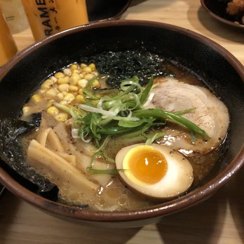 Kyuramen - Bayside - Tonkatsu shoyu ramen with #1B Pork Shoyu Black Garlic Ramen - Ramen Near Me - Bayside, New York Kyuramen - Bayside - Tonkatsu shoyu ramen with #1B Pork Shoyu Black Garlic Ramen - Ramen Near Me - Bayside, New York
