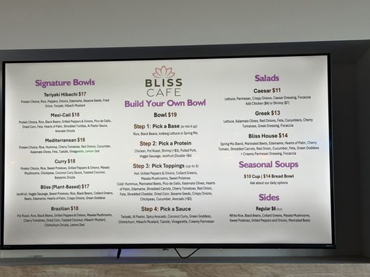 Menu photo 6 Bliss Cafe Joshua Tree, CA