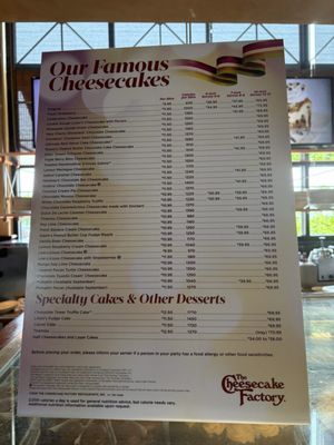 Menu photo 3 The Cheesecake Factory Pittsford, NY Menu photo 3 The Cheesecake Factory Pittsford, NY