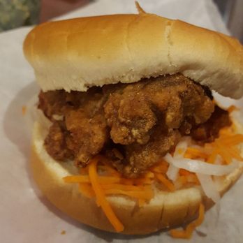 Nonla Burger - My chicken sando...super tasty with the pickled veggies! - Burgers Near Me - Kalamazoo, Michigan Nonla Burger - My chicken sando...super tasty with the pickled veggies! - Burgers Near Me - Kalamazoo, Michigan