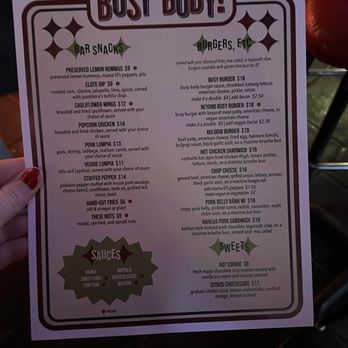 Busy Body - Menu - Cocktail Bars Near Me - Tacoma, Washington Busy Body - Menu - Cocktail Bars Near Me - Tacoma, Washington