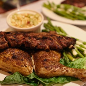 JK's Restaurant - Juicy grilled chicken is paired with tender asparagus topped with a light sauce and a side of creamy succotash for a hearty, ... - Steakhouses Near Me - Kill Devil Hills, North Carolina JK's Restaurant - Juicy grilled chicken is paired with tender asparagus topped with a light sauce and a side of creamy succotash for a hearty, ... - Steakhouses Near Me - Kill Devil Hills, North Carolina