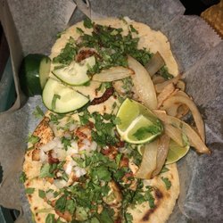 Mr Taco’s - Chicken Taco & Shrimp Taco with cilantro and onion