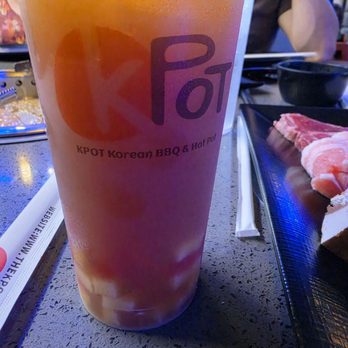KPOT Korean BBQ & Hot Pot - Mango tea - Korean Near Me - Ocala, Florida KPOT Korean BBQ & Hot Pot - Mango tea - Korean Near Me - Ocala, Florida