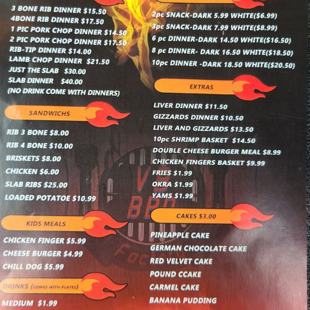 VB BBQ Factory - Menu - Barbeque Near Me - Baconton, Georgia VB BBQ Factory - Menu - Barbeque Near Me - Baconton, Georgia